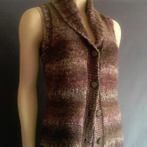 Woolrich Kendall Creek Fairisle Snowflake Sweater Shawl Collar Vest M - Picture 5 of 14